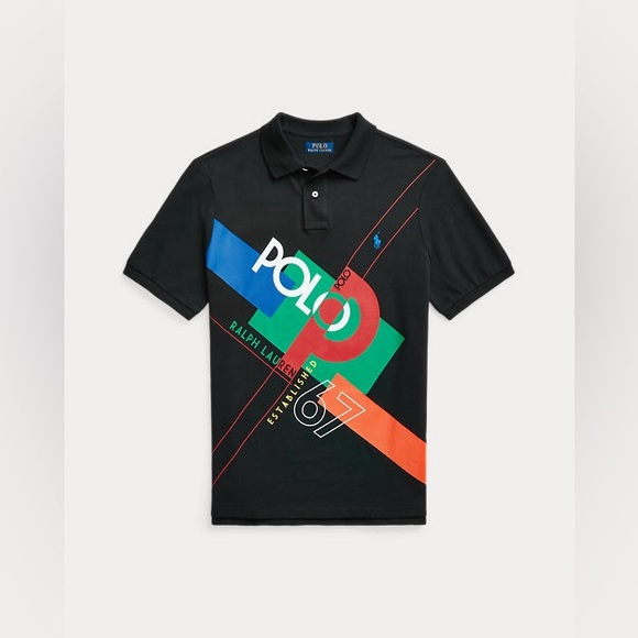 NWT Polo Ralph Lauren Men Graphic Classic Fit Logo Mesh Polo Match 67 Shirt - Picture 3 of 6